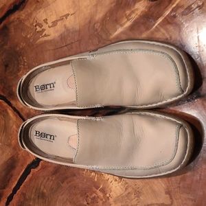 Born Women's Nude Leather Mules Slides Size 8 US  39 EU